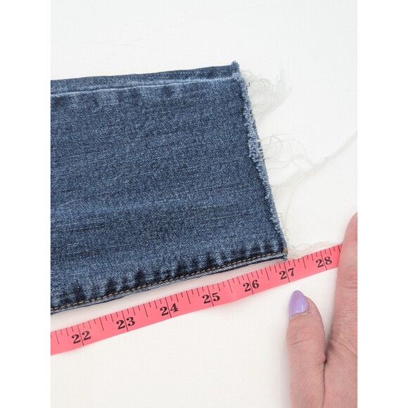 STS Blue Piper Ankle Skinny Pearls Distressed Midrise Frayed Hem Jeans Size 29 - Picture 8 of 10